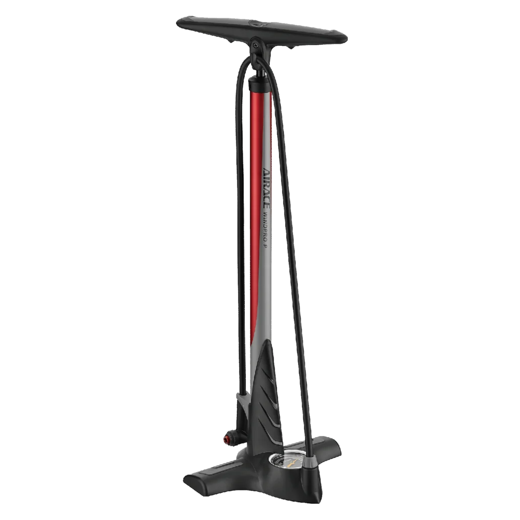 AF-11 WINDPRO P Steel Floor Pump w/ Entry Level Plastic Clever-Twin-Valve Head & Thumb-lock Lever