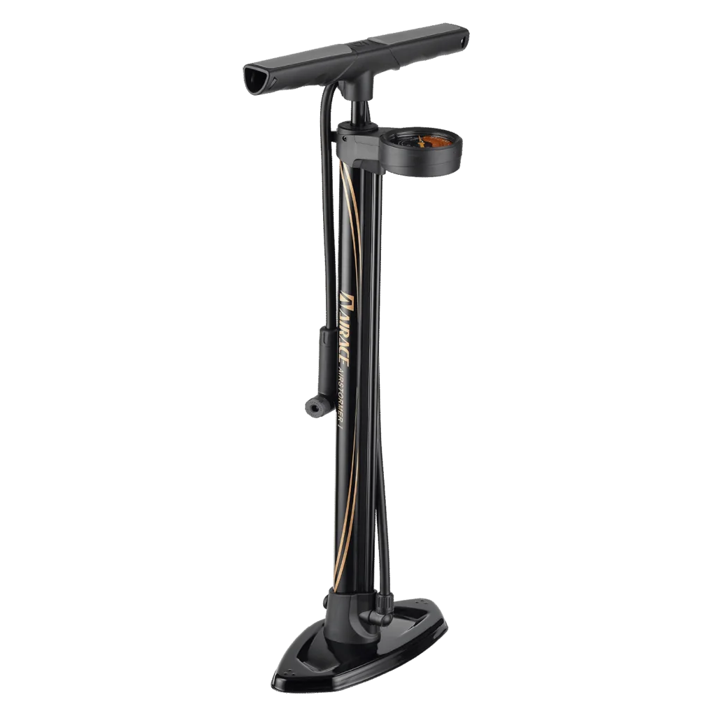 AF-21 AIRSTORMER I Aluminum Floor Pump w/ 2.5" Dual-Scale Gauge & Clever Valve