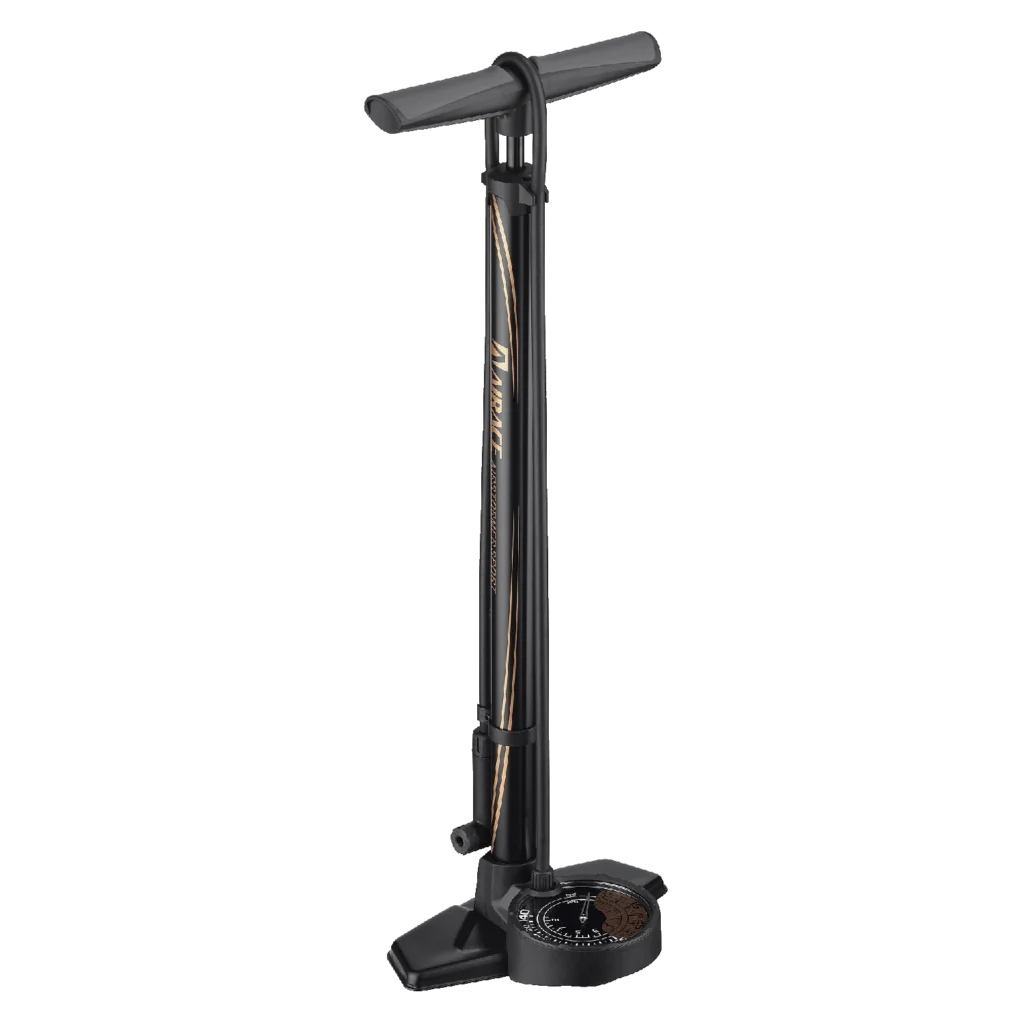 AF-24 AIRSTORMER SPORT Steel Floor Pump w/ 4" Dual-Scale Gauge & Clever Valve