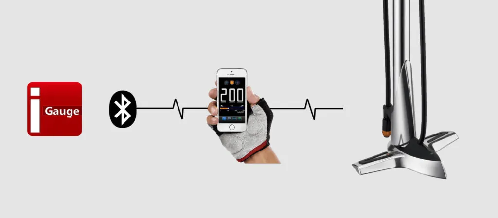 Airace Features-Bluetooth Pressure Gauge Floor Pump Detail