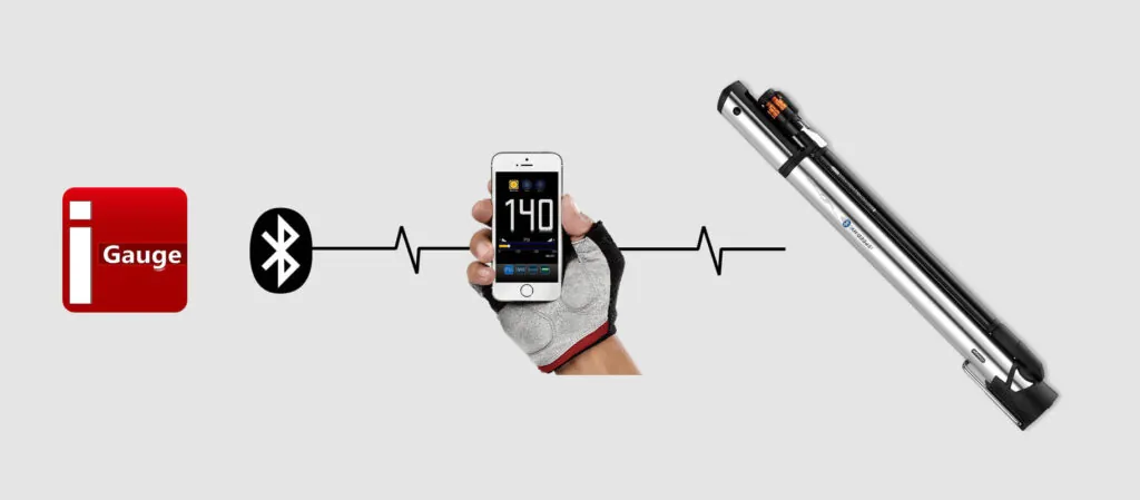 Airace Features Bluetooth Pressure Gauge MIni Floor PumpsDetail