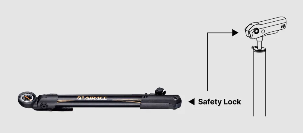 Airace Features T-Handle Mini Floor Pumps Detail